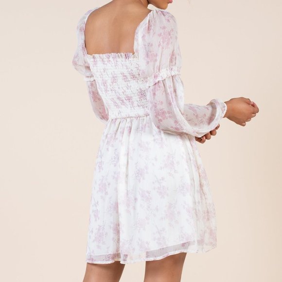 *Sold Out* Honey Smocked Ditsy Floral Dress - Picture 4 of 4